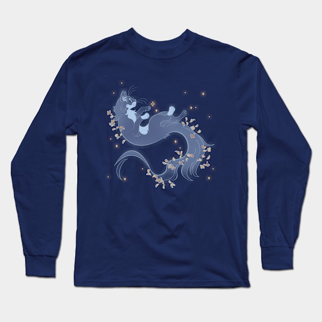 ghost cat Long Sleeve T-Shirt by Housepainter